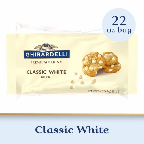 GHIRARDELLI® Classic White Premium Baking Chips Perspective: front