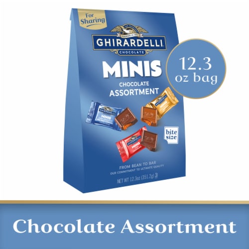 Ghiradelli® Minis Chocolate Assortment Perspective: front