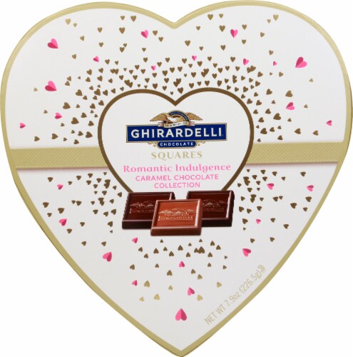 Ghirardelli Romantic Indulgence Caramel Chocolate Collection Perspective: front