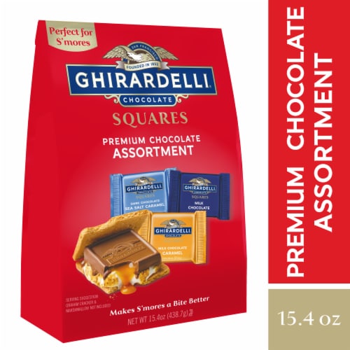 Ghirardelli® Premium Chocolate Squares Assortment Perspective: front