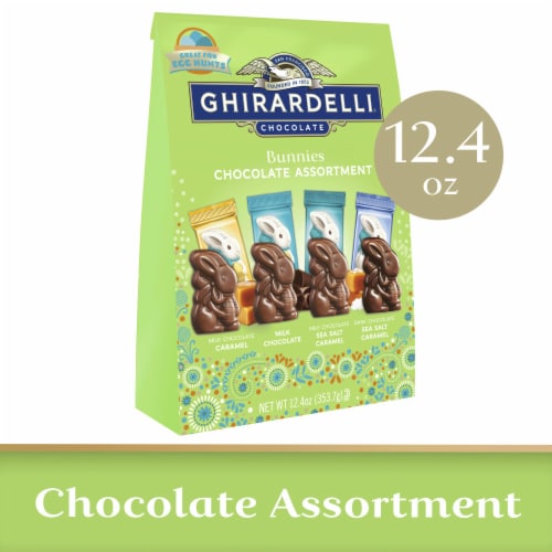 Ghirardelli Bunnies Chocolate Assortment Easter Candy Perspective: front