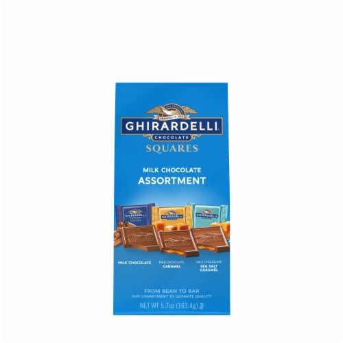 Ghirardelli® Assorted Milk Chocolate Squares Perspective: front