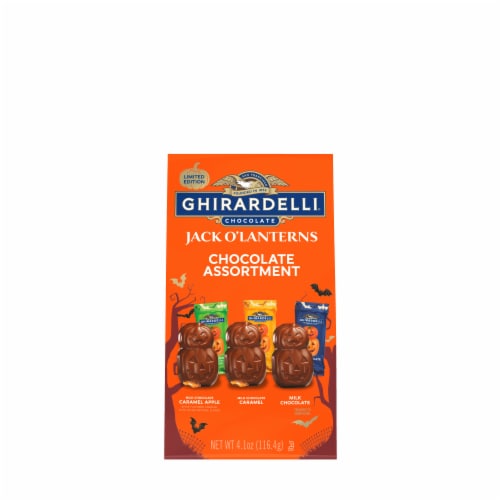 Ghirardelli® Chocolate Assortment Jack O'Lanters Perspective: front