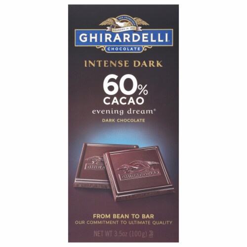 Ghirardelli® Intense Dark Evening Dream 60% Cacao Chocolate Bar Perspective: front