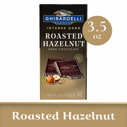 Ghirardelli® Intense Dark Hazelnut Heaven Chocolate Bar Perspective: front