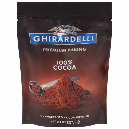 Ghirardelli® 100% Unsweetened Premium Baking Cocoa Powder Perspective: front
