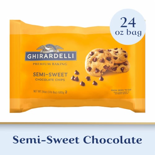 Ghirardelli® Semi-Sweet Chocolate Chips Perspective: front