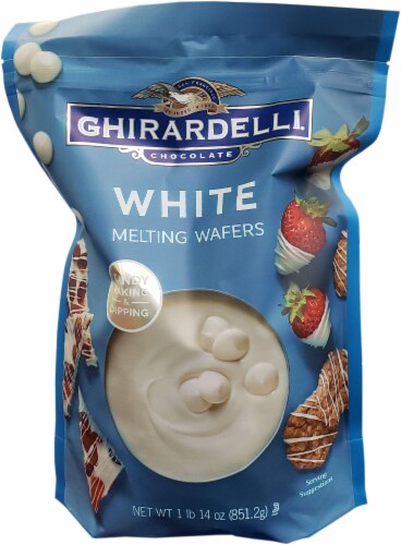 Ghirardelli White Melting Wafers (30 Ounce) Perspective: front