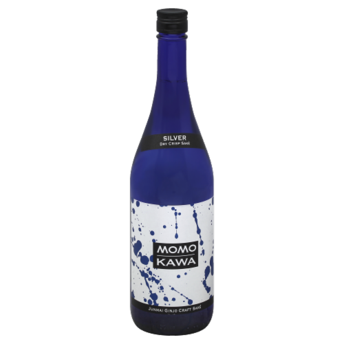 Momokawa Silver Dry Crisp Sake Perspective: front