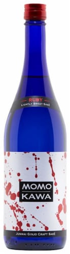 Momokawa Ruby Sake Perspective: front