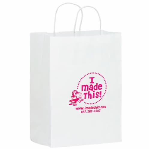 AAB 1W10513 Kraft Shoppers Paper with White - Pack of 250 Perspective: front