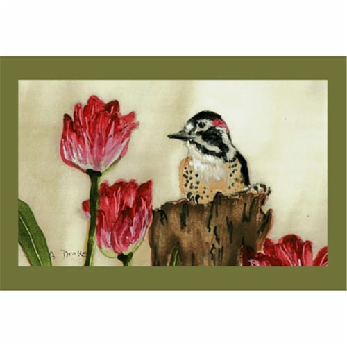Betsy Drake DM243 Woodpecker Door Mat 18''x26'' Perspective: front