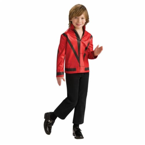 Costumes For All Occasions Ru884242Lg Mj Red Thriller Jckt Child Lg Perspective: front