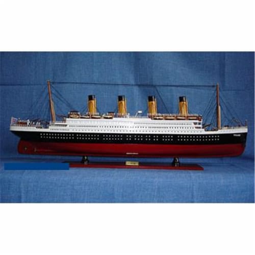 Old Modern Handicrafts C012 Titanic Painted L Model Boat Perspective: front