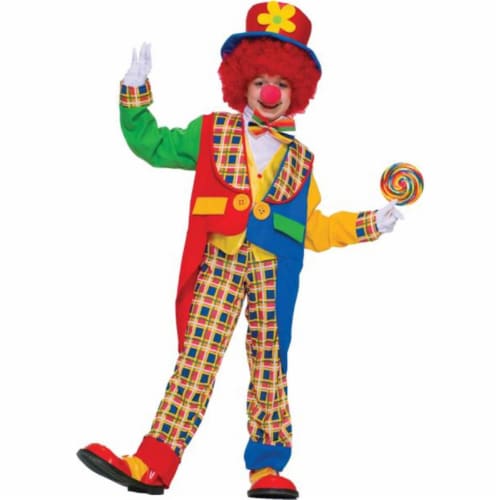 Morriscostumes Clown On The Town Child Medium&#44; 8-1 Costume Perspective: front