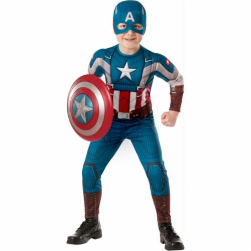 MorrisCostumes RU620046LG Captain America Child, Large Perspective: front
