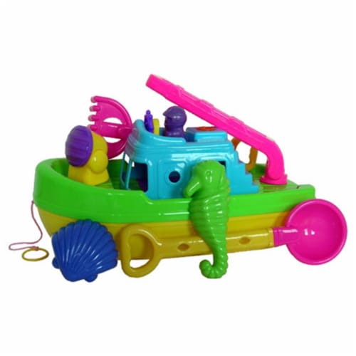 Sunshine Trading BT-801 Big Boat Sand Toy - 5 Piece Set Perspective: front