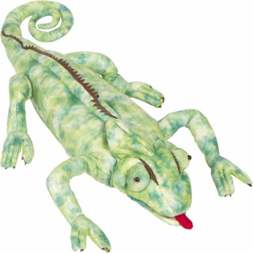 Sunny Toys NP8202 28 In. Chameleon Animal Puppet Perspective: front