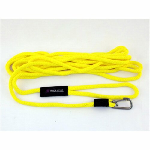 Soft Lines PSW10650YELLOW Floating Dog Swim Snap Leashes 0.37 In
