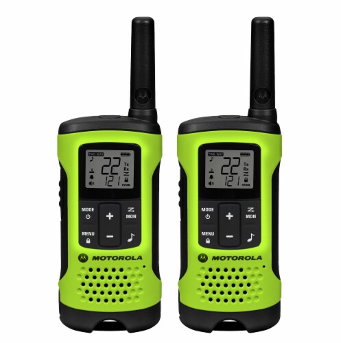 Motorola Talkabout T600 Two-Way Radios - Green/Black Perspective: front