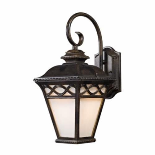 Mendham 1-Light Outdoor Sconce in Hazelnut Bronze Perspective: front