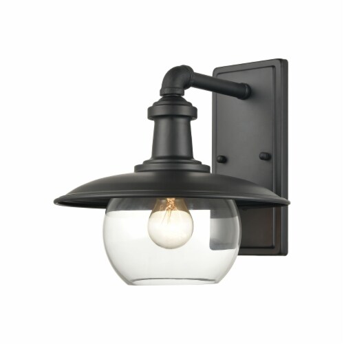 Jackson 11'' High 1-Light Outdoor Sconce - Matte Black Perspective: front