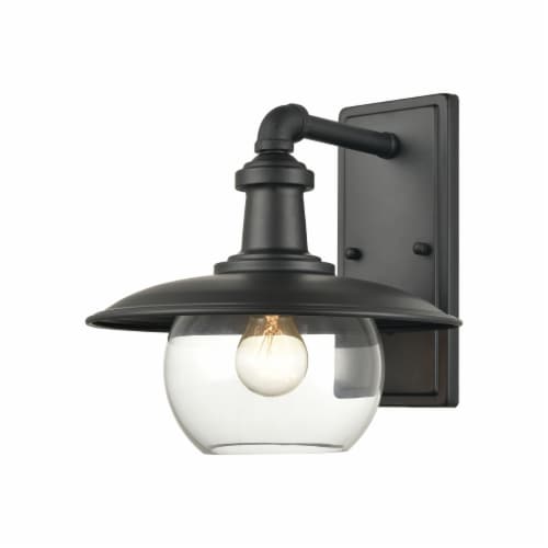 Jackson 11'' High 1-Light Outdoor Sconce - Matte Black Perspective: front