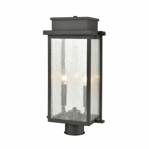 Braddock 19'' High 2-Light Outdoor Post Light - Architectural Bronze Perspective: front