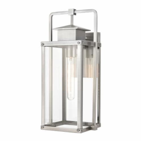 Crested Butte 17'' High 1-Light Outdoor Sconce - Antique Brushed Aluminum Perspective: front