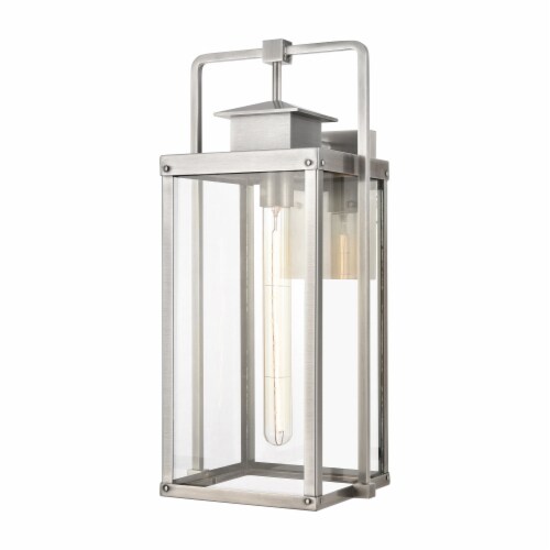 Crested Butte 20'' High 1-Light Outdoor Sconce - Antique Brushed Aluminum Perspective: front