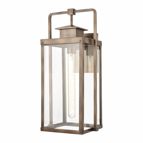 Crested Butte 20'' High 1-Light Outdoor Sconce - Vintage Brass Perspective: front