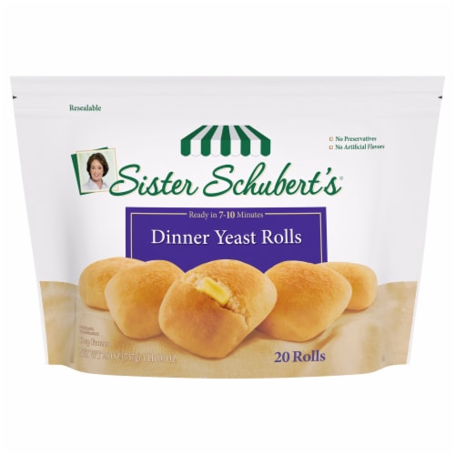 Sister Schubert's Frozen Dinner Yeast Rolls Perspective: front
