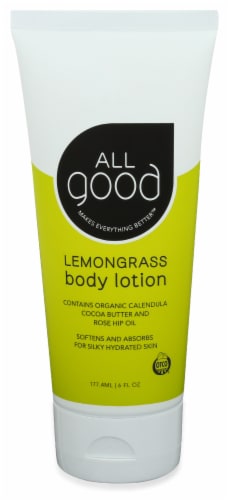 All Good Lemongrass Organic Body Lotion Perspective: front