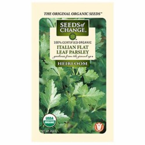 Seeds of Change Italian Flat Leaf Parsley Seed Packet Perspective: front
