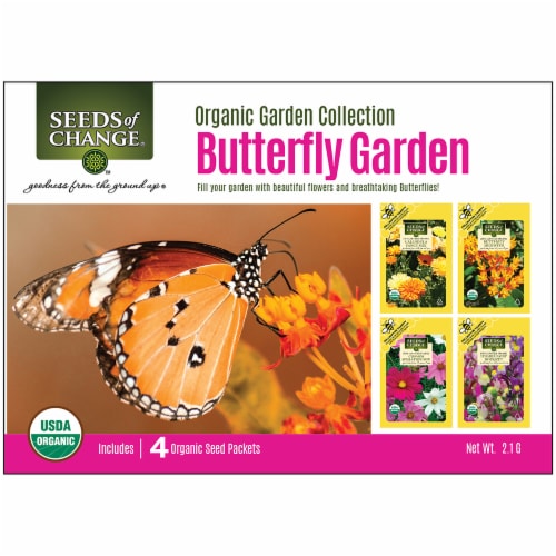 Seeds of Change® Organic Garden Collection Butterfly Garden Seed Packets Perspective: front