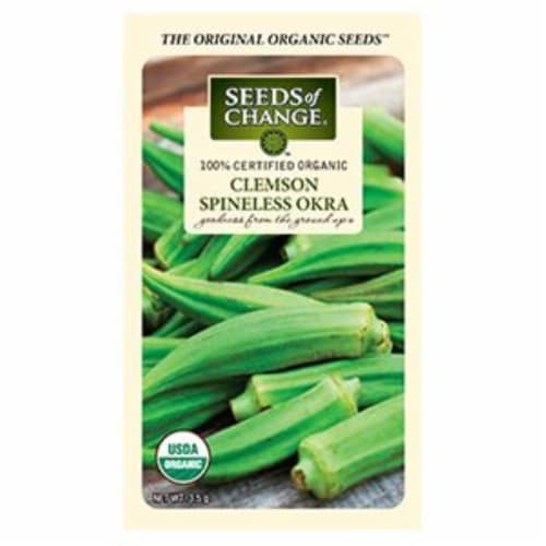 Seeds of Change Clemson Spineless Okra Seeds Perspective: front