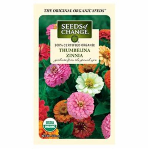 Seeds of Change Thumbelina Zinnia Seeds Perspective: front
