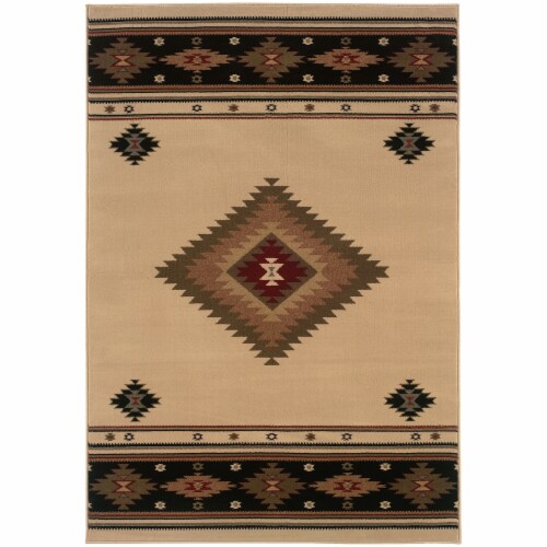 Oriental Weavers Tacoma Southwest Area Rug - Beige Perspective: front