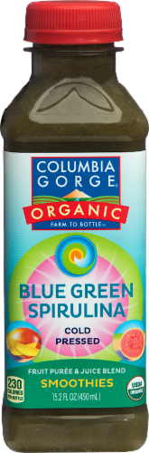 Columbia Gorge Organic Blue Green Spirulina Smoothie Perspective: front