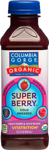 Columbia Gorge Organic Superberry Fruit Puree & Juice Perspective: front