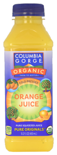Columbia Gorge Organic Pure Squeezed Orange Juice Perspective: front