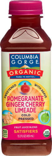 Columbia Gorge Organic Pomegranate Ginger Limeade Perspective: front