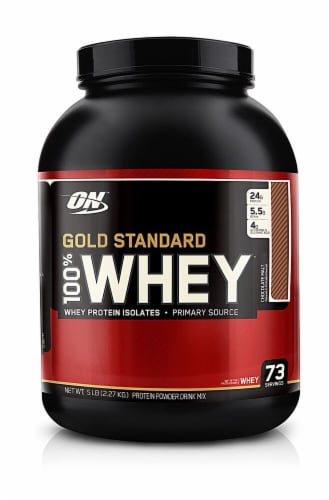 Optimum Nutrition Gold Standard 100% Whey Chocolate Malt Perspective: front