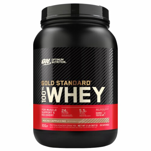 Optimum Nutrition Gold Standard® 100% Whey Mocha Cappuccino Perspective: front