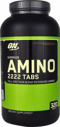 Optimum Nutrition Superior Amino 2222 Tabs Perspective: front