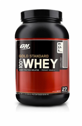 Optimum Nutrition Gold Standard 100% Whey Cookies & Cream, 2.07 lbs - Kroger