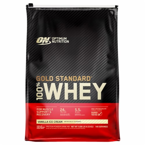 Dillons Food Stores - Optimum Nutrition Gold Standard 100% Whey Protein  Isolate Vanilla Ice Cream, 10 lbs