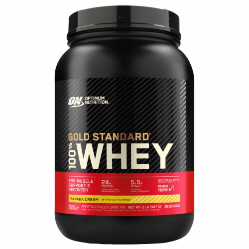 Optimum Nutrition Gold Standard® 100% Whey Banana Cream Perspective: front
