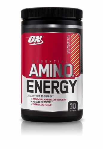 Optimum Nutrition Essential AMIN.O Energy™ Strawberry Lime Perspective: front