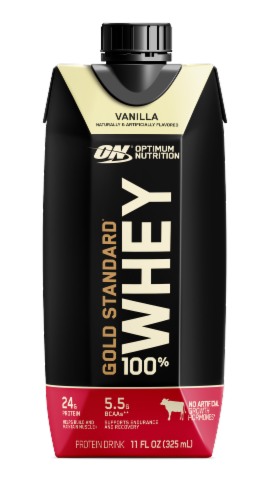 Optimum Nutrition Gold Standard Vanilla Protein Shake Perspective: front